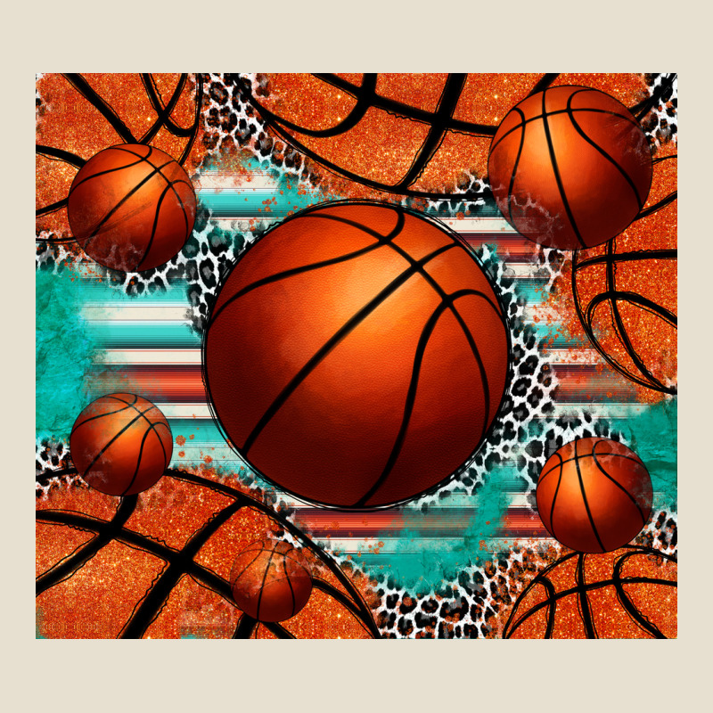 Basketball Leopard Serape Tumbler Urban Hoodie by Jasminsmagicworld | Teevron