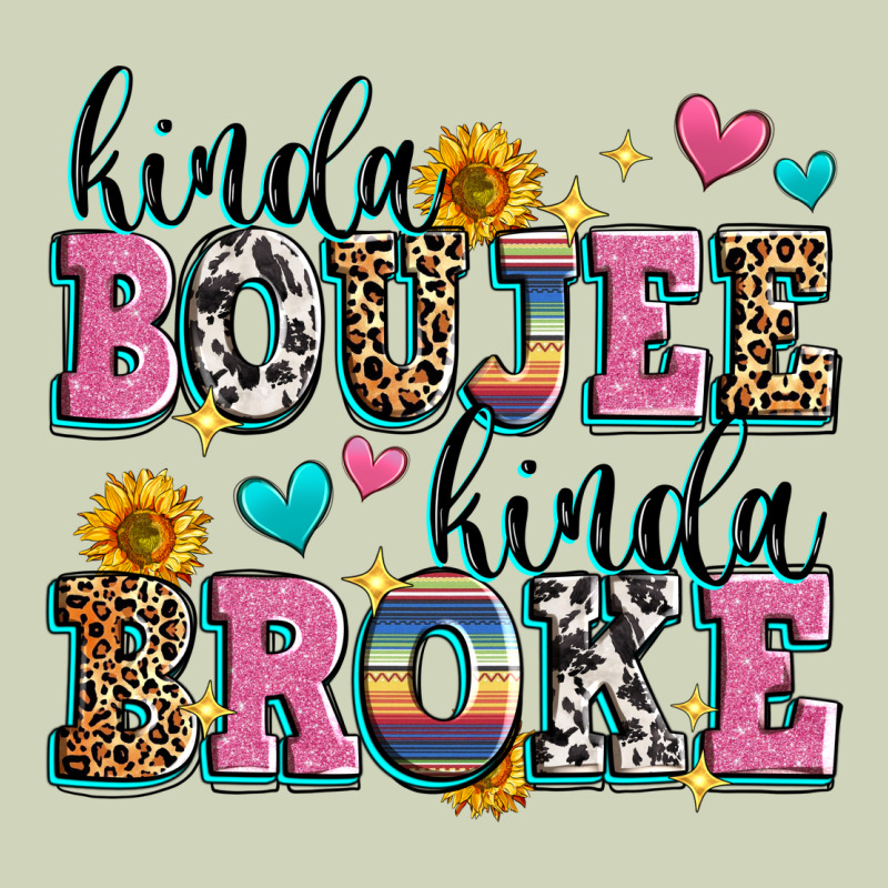 Kinda Boujee Kinda Broke Heavyweight Hoodie by Zillion Design Studio | Teevron