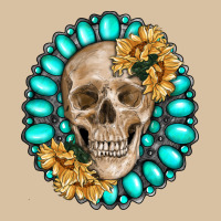 Skull With Gemstone And Sunflower Heavyweight Hoodie | Teevron