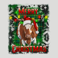 Western Merry Christmas Longhorn Cow Zipper Hoodie | Teevron