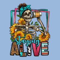 Staying Alive Coffee Drinking Skeleton Premium Hoodie | Teevron