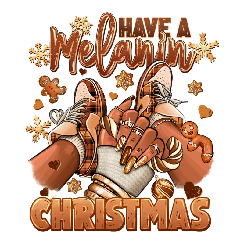 Have A Melanin Christmas Black Girl Sneakers Classic Tee by RanaPortraitStore | Teevron
