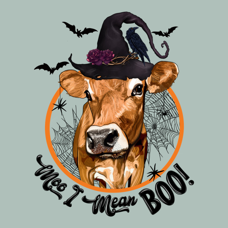 Halloween Cow Moo I Mean Boo Heavyweight Hoodie by texasbilliewilder | Teevron