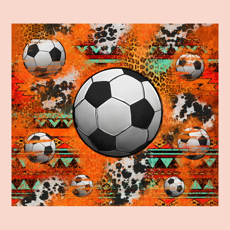 Soccer Aztec Glitter Tumbler Urban Hoodie by Jasminsmagicworld | Teevron
