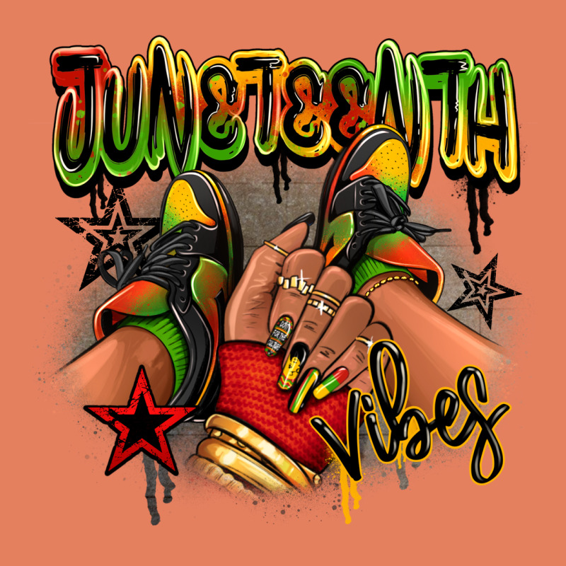 Juneteenth Vibes Black Girl Sneakers Classic Tee by RanaPortraitStore | Teevron