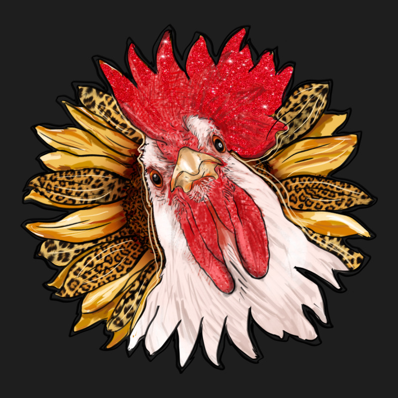 Sunflower With Rooster Heavyweight Hoodie by RanaPortraitStore | Teevron