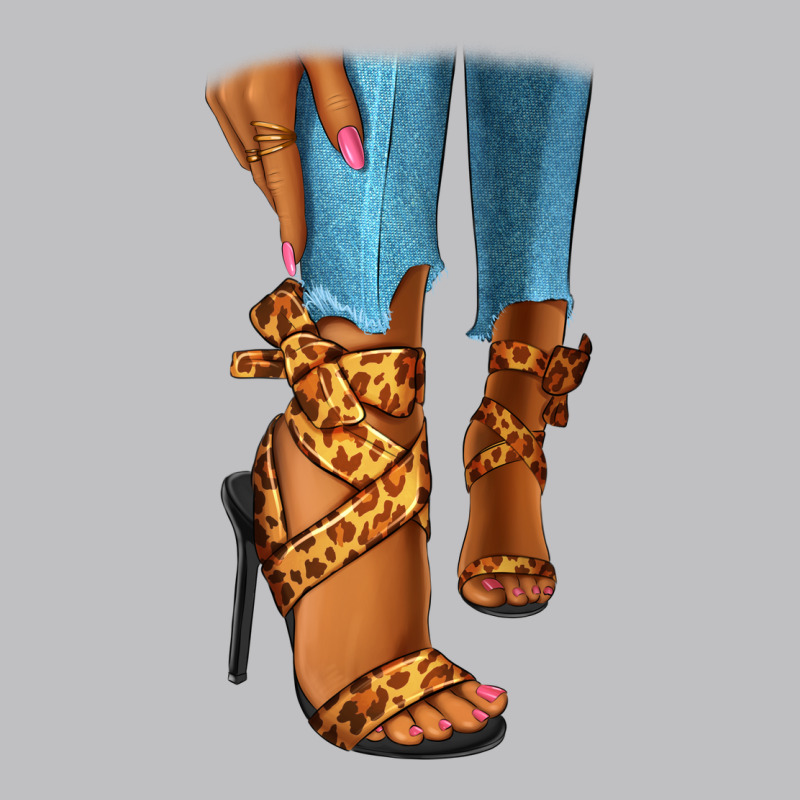 Leopard Heels Black Fashion Girl Classic Tee by RanaPortraitStore | Teevron