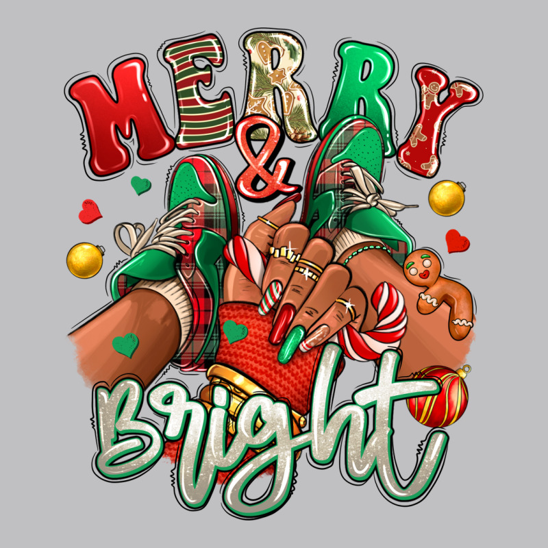 Merry And Bright Black Girl Sneakers Classic Tee by RanaPortraitStore | Teevron
