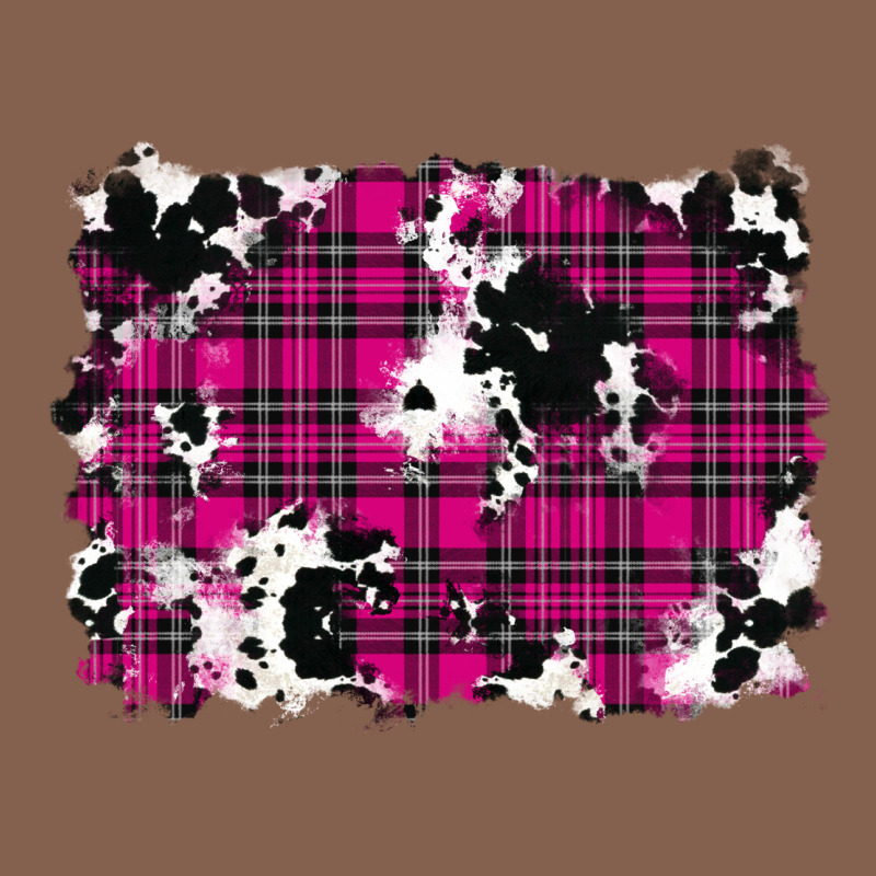 Pink Christmas Plaid Cowhide Pattern Background Zipper Hoodie by RanaPortraitStore | Teevron