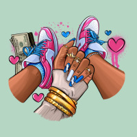 Pink And Blue Sneaker Girl Classic Tee | Teevron