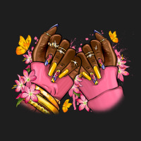 Pink Afro Nails Classic Tee | Teevron