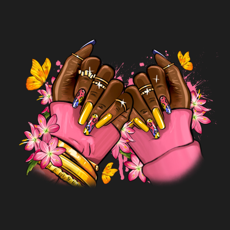 Pink Afro Nails Classic Tee by RanaPortraitStore | Teevron