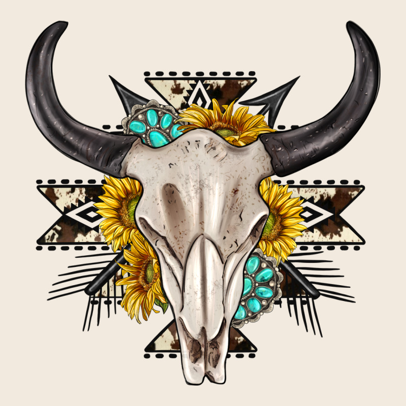 Cow Aztec Western Bull Skull Zipper Hoodie by texasbilliewilder | Teevron