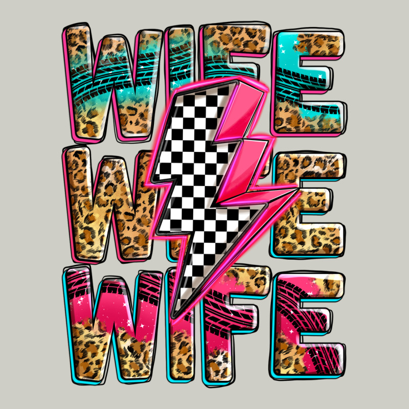 Race Wife Wife Wife Lightningbolt Heavyweight Hoodie by Zillion Design Studio | Teevron