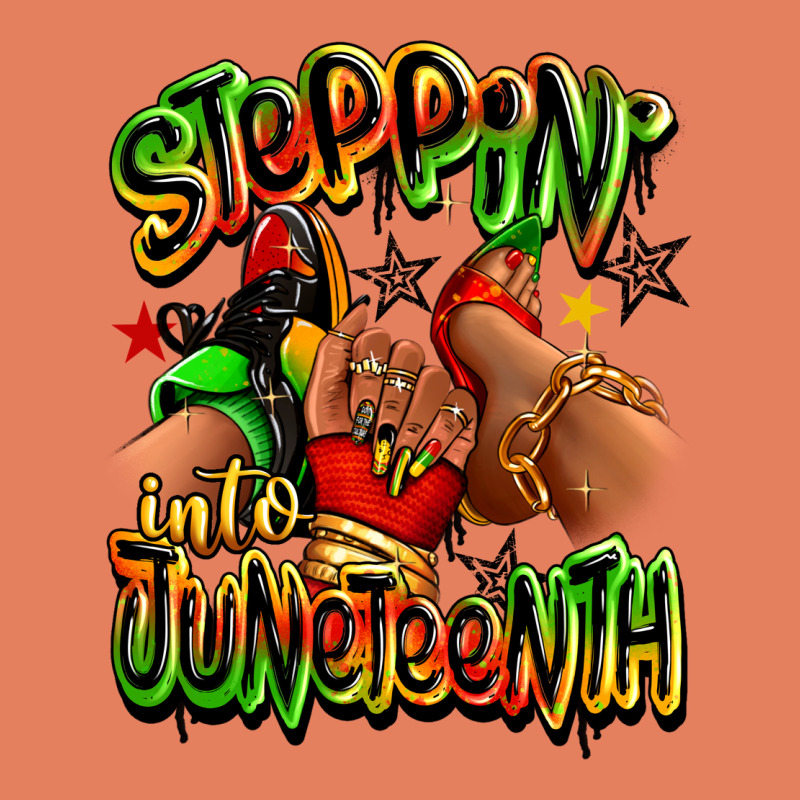 Steppin' Into Juneteenth Sneaker And Heel Afro Wom Classic Tee by RanaPortraitStore | Teevron