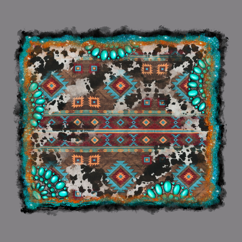 Aztec Background With Gemstone And Cowhide Heavyweight Hoodie by RanaPortraitStore | Teevron