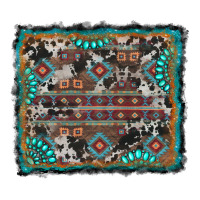aztec background with gemstone and cowhide | Teevron