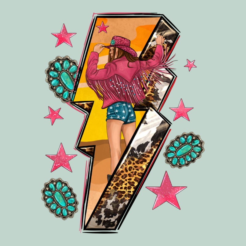 Cowgirl With Lightning Bolt Zipper Hoodie by texasbilliewilder | Teevron