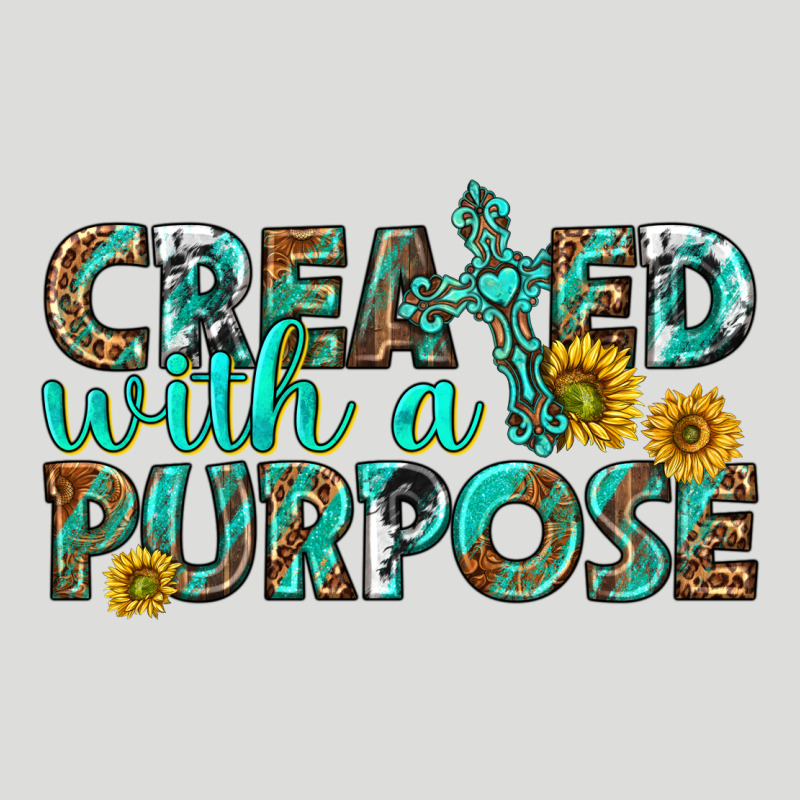 Created With A Purpose Zipper Hoodie by texasbilliewilder | Teevron