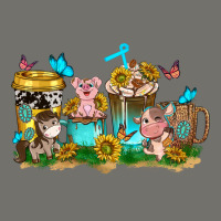 Farm Cute Animals With Sunflower Coffee Cups Premium Hoodie | Teevron