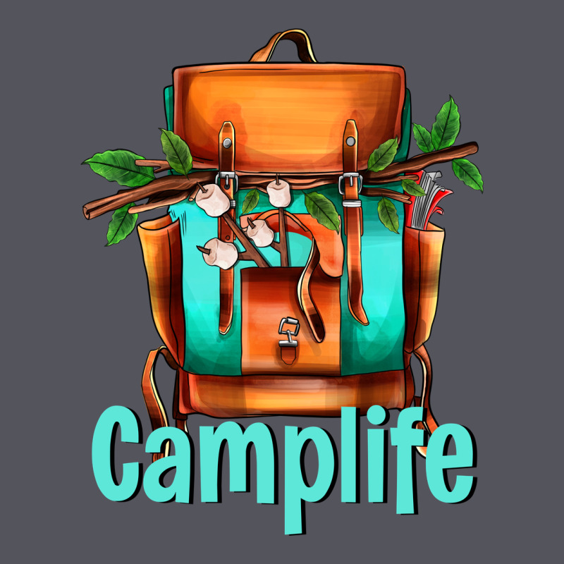 Camp Life Camp Backpack Vintage Hoodie by AdoDesignShop | Teevron