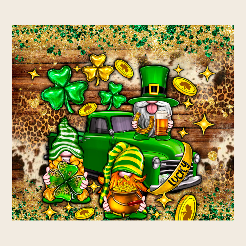 St. Patrick's Day Gnomies Truck Tumbler Premium Sweatshirt by Neo Western | Teevron