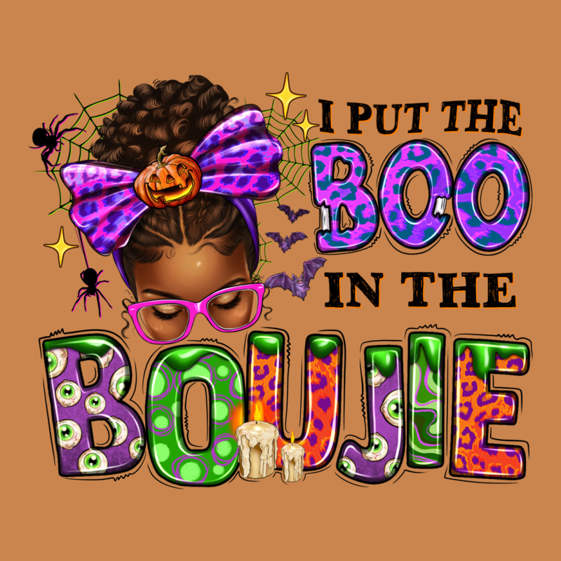 I Put The Boo In The Boujie Messy Bun Heavyweight Hoodie by texasbilliewilder | Teevron