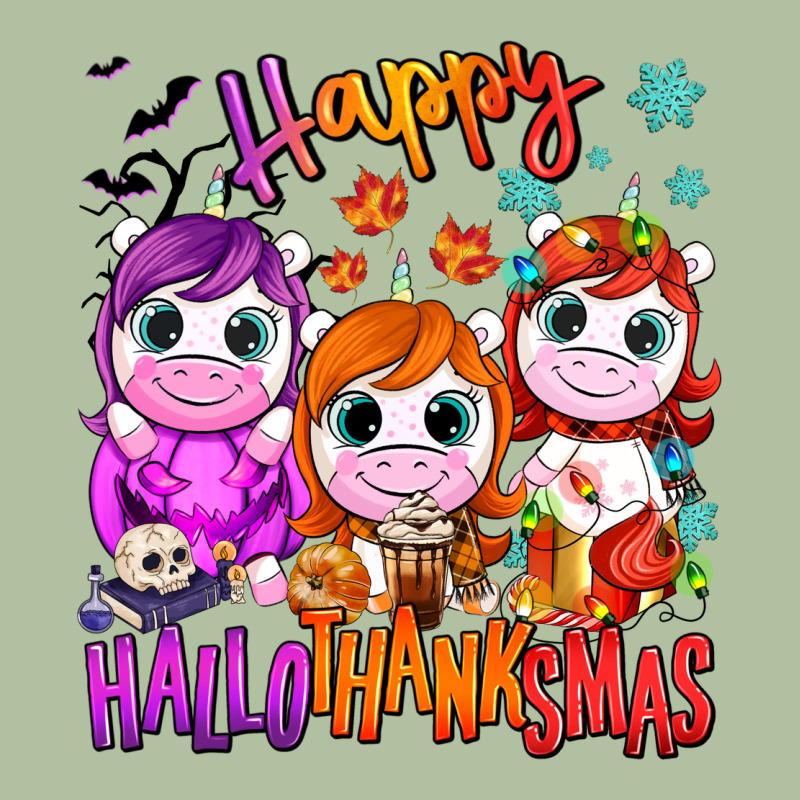 Happy Hallothanksmas Unicorns Urban Hoodie by NancyCooperArtShop | Teevron