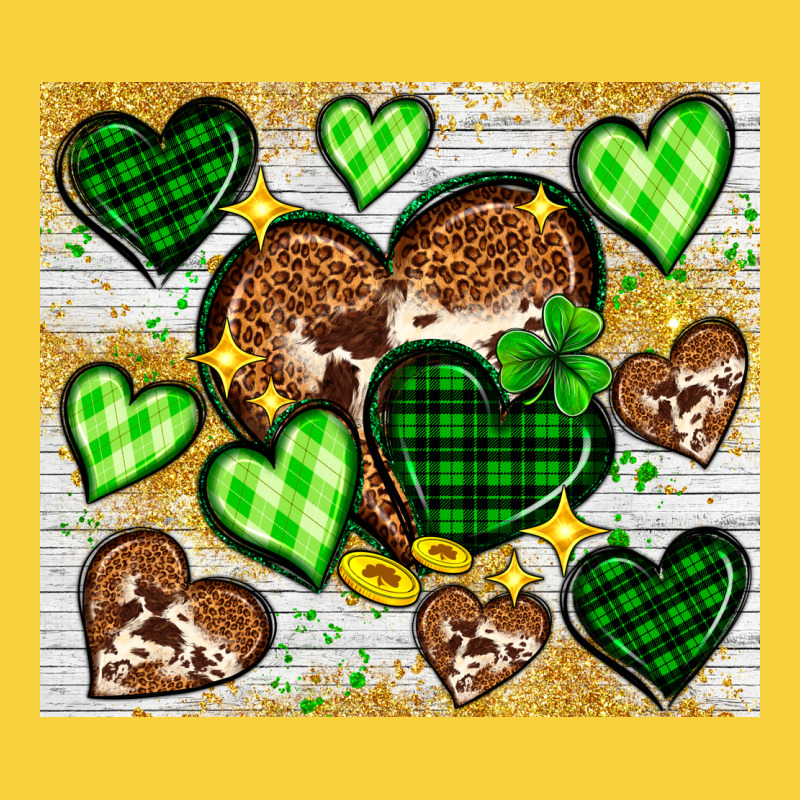 St. Patrick's Day Hearts Tumbler Premium Sweatshirt by Neo Western | Teevron