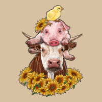 Cow With Pig And Chick Heavyweight Hoodie | Teevron