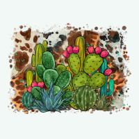Watercolor Cactus Western Background Premium Hoodie | Teevron