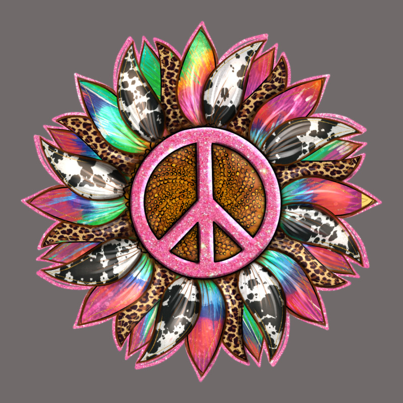 Sunflower And Tie Dye With Peace Sign Urban Heavy Tee by Artiststas | Teevron