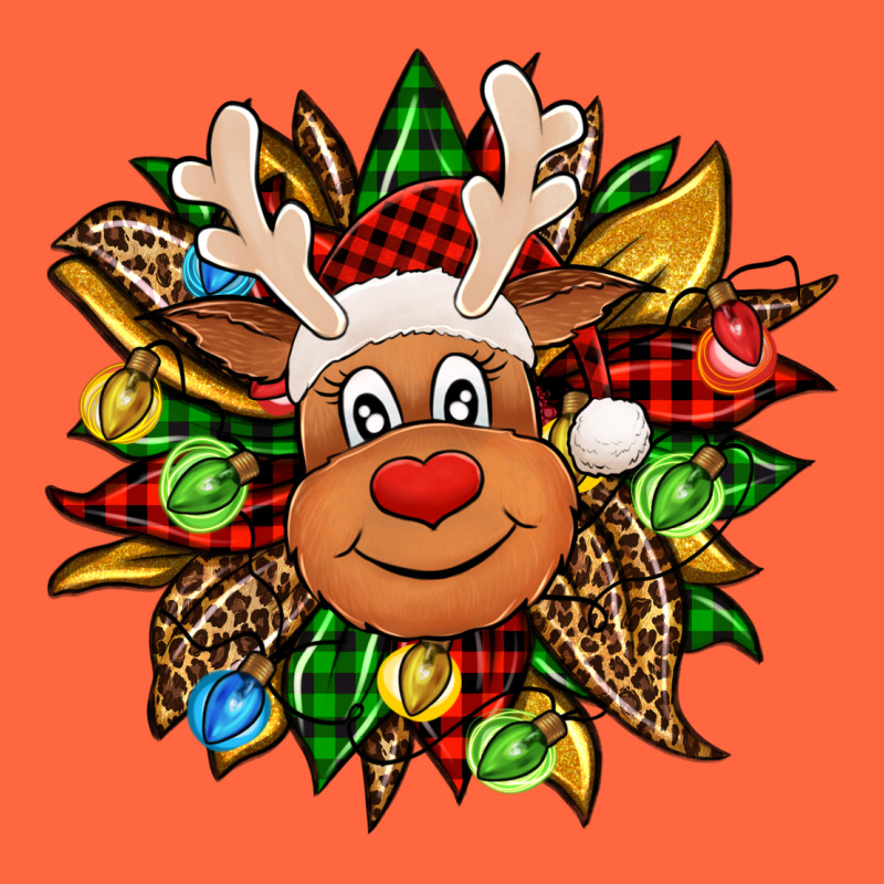 Christmas Reindeer Sunflower Premium Hoodie by Jasminsmagicworld | Teevron