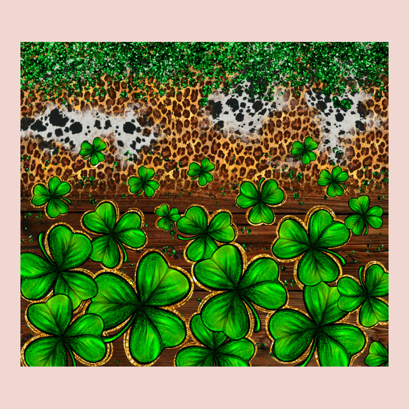 St. Patrick's Day Leopard Cowhide Tumbler Premium Sweatshirt by Neo Western | Teevron