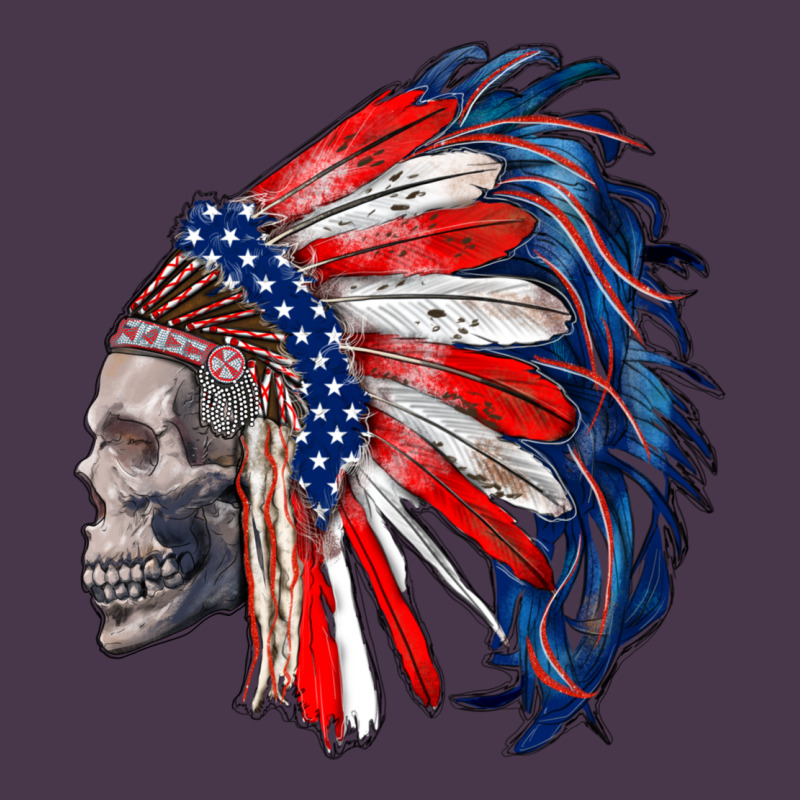 American Indian Headdress With Skull Heavyweight Hoodie by RanaPortraitStore | Teevron