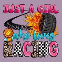 Just A Girl Who Loves Racing Heavyweight Hoodie | Teevron