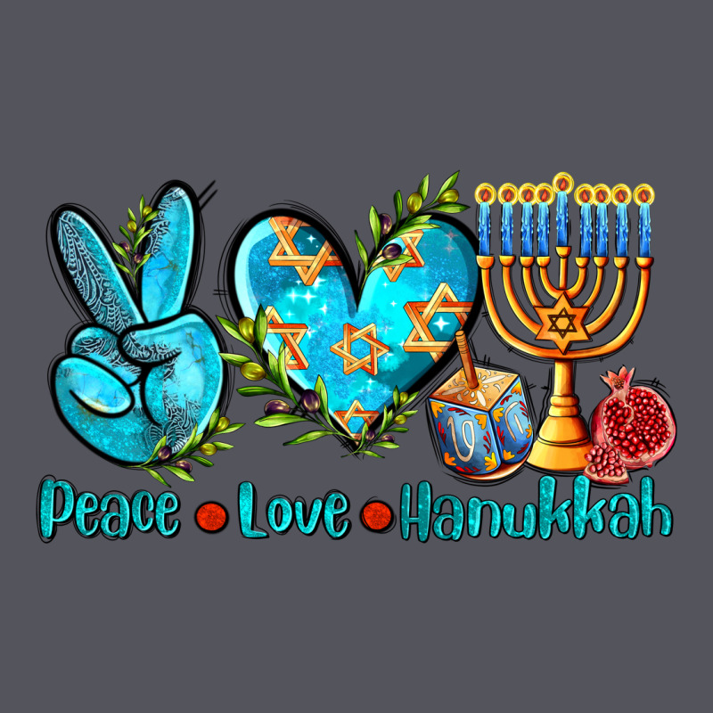 Peace Love Hanukkah Vintage Hoodie by AdoDesignShop | Teevron