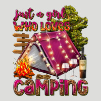 Just A Girl Who Loves Camping Zipper Hoodie | Teevron