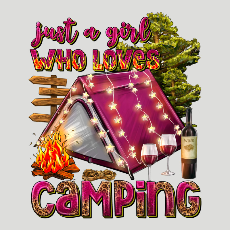 Just A Girl Who Loves Camping Zipper Hoodie by texasbilliewilder | Teevron