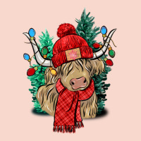 Red Christmas Long Haired Cow Urban Hoodie | Teevron