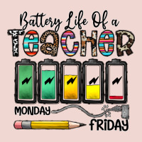 Battery Life Of A Teacher Monday Friday Premium Sweatshirt | Teevron