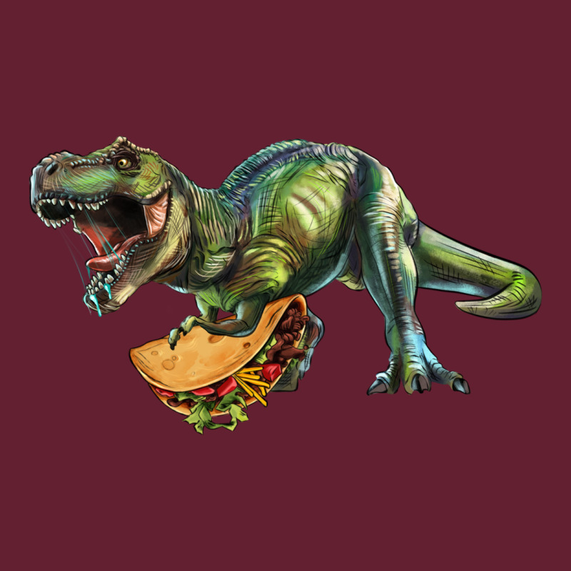 T-rex Dinosaur Holding A Taco Classic Tee by RanaPortraitStore | Teevron