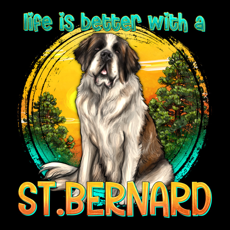 Life Is Better With A St.bernard Zipper Hoodie by texasbilliewilder | Teevron