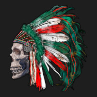 Mexican Indian Headdress With Skull Heavyweight Hoodie | Teevron