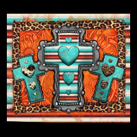 Turquoise Gemstone Crosses Urban Hoodie | Teevron