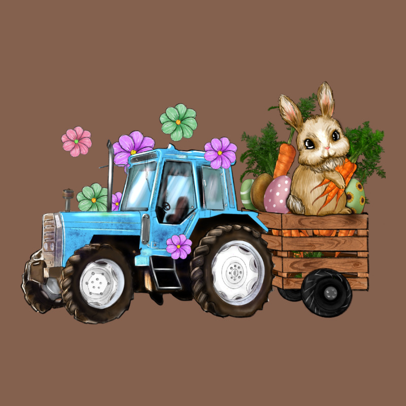 Happy Easter Tractor With Bunny Flowers And Carrot Zipper Hoodie by RanaPortraitStore | Teevron