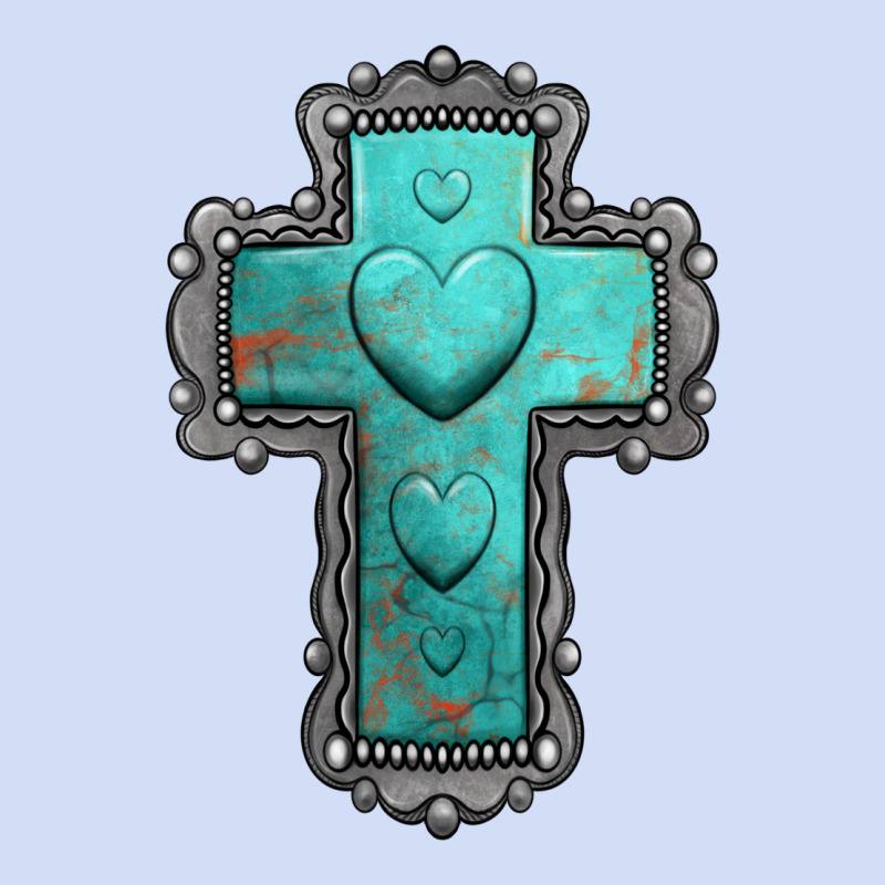 Turquoise Gemstone Cross Urban Hoodie by Jasminsmagicworld | Teevron