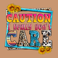 Caution I Really Don't Care Heavyweight Hoodie | Teevron