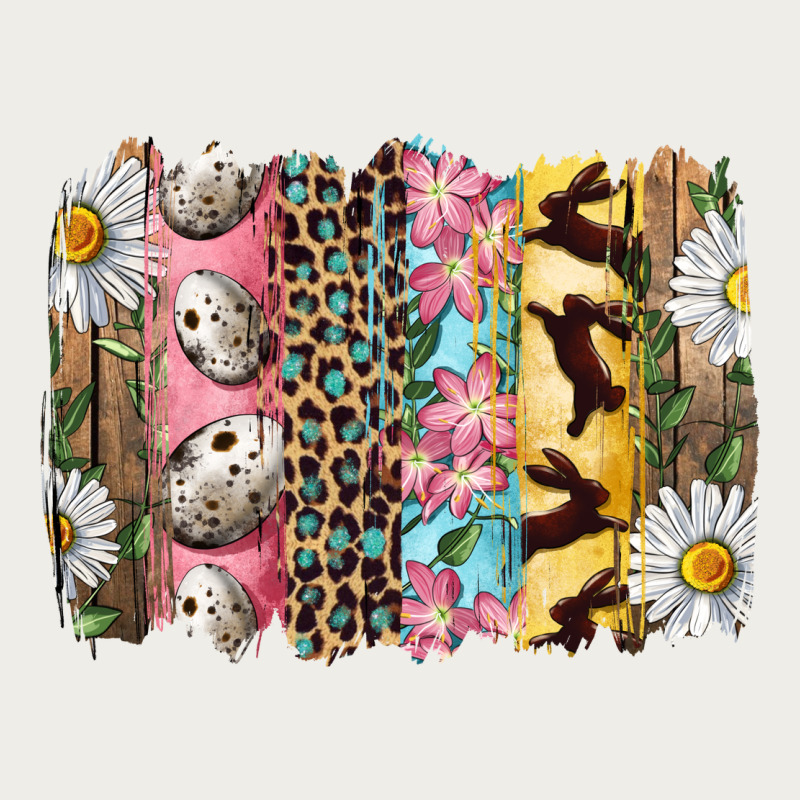 Easter Brushstroke With Quail Eggs Daisy And Bunny Zipper Hoodie by RanaPortraitStore | Teevron