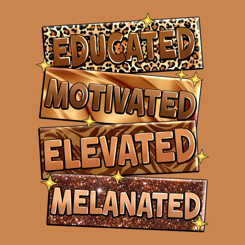 Educated Motivated Elevated Melanated Heavyweight Hoodie by Zillion Design Studio | Teevron